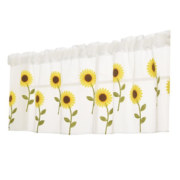 Sunflower Sheer Curtain Sunflower Yellow Sheer Curtains Embroidery