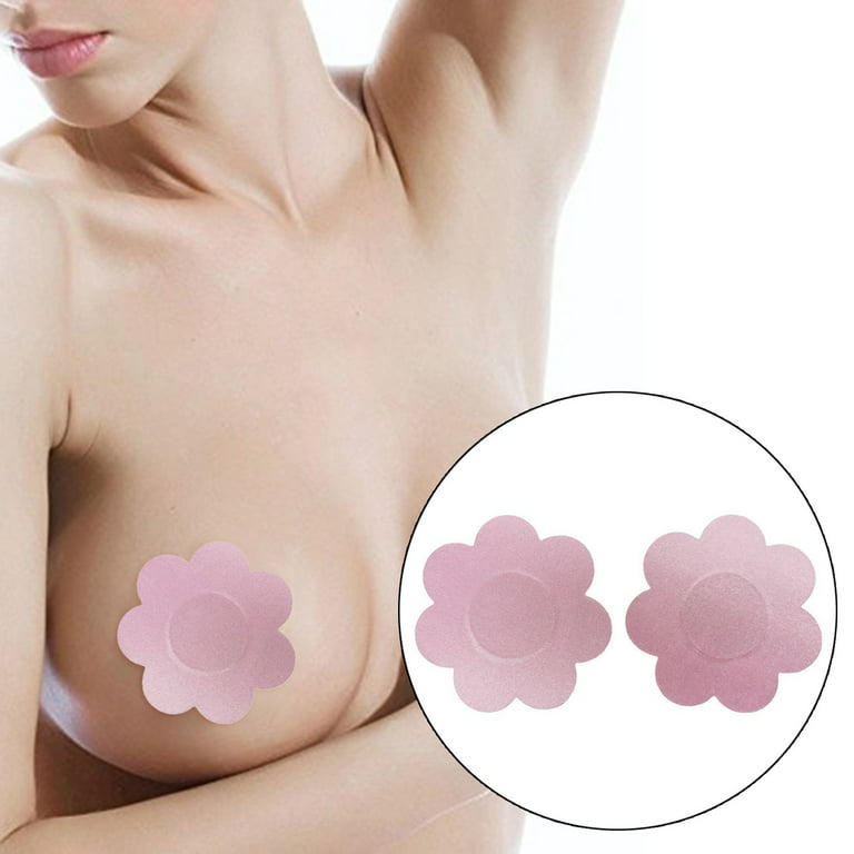 Women Invisible 10 Pairs Nipple Covers Nipple Pasties Nipple Petals For  Women Disposable Satin Pasties Self-Adhesive Petals Pad Pasties Note Please  Buy One Size Larger 