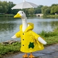 thumbnail image 5 of Cififendec Raincoat Porch Goose Outfit, 23" Goose Figurine Yellow Raincoat with Umbrella for Outdoor Yard Garden Weatherproof Decor Accessory, 5 of 5