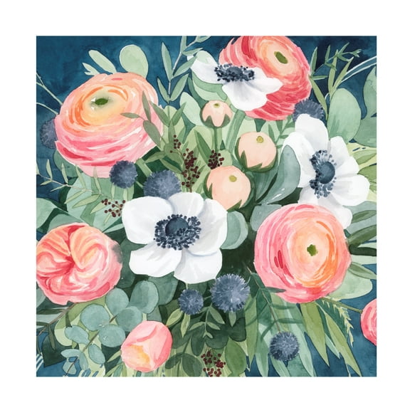 Grace Popp 'Bewitching Bouquet II' Canvas Art