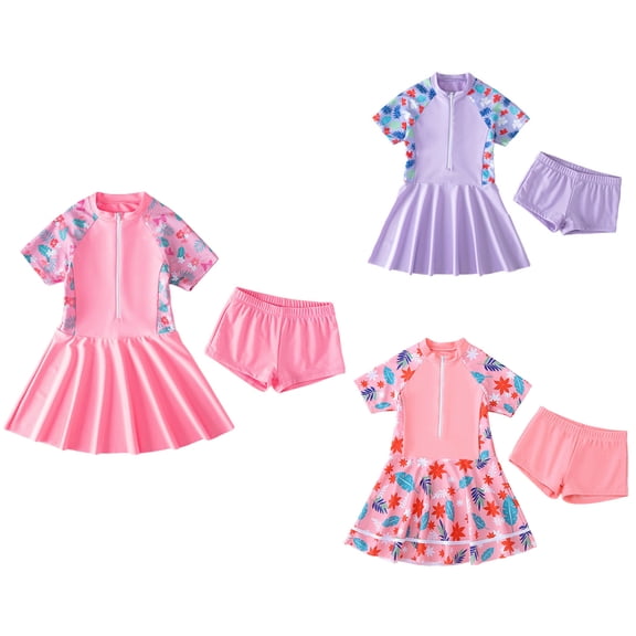 Toddler and Little Girls Swimwear Sets Two Piece Swimwear Cute Summer for Toddler Little Kid and Big Child