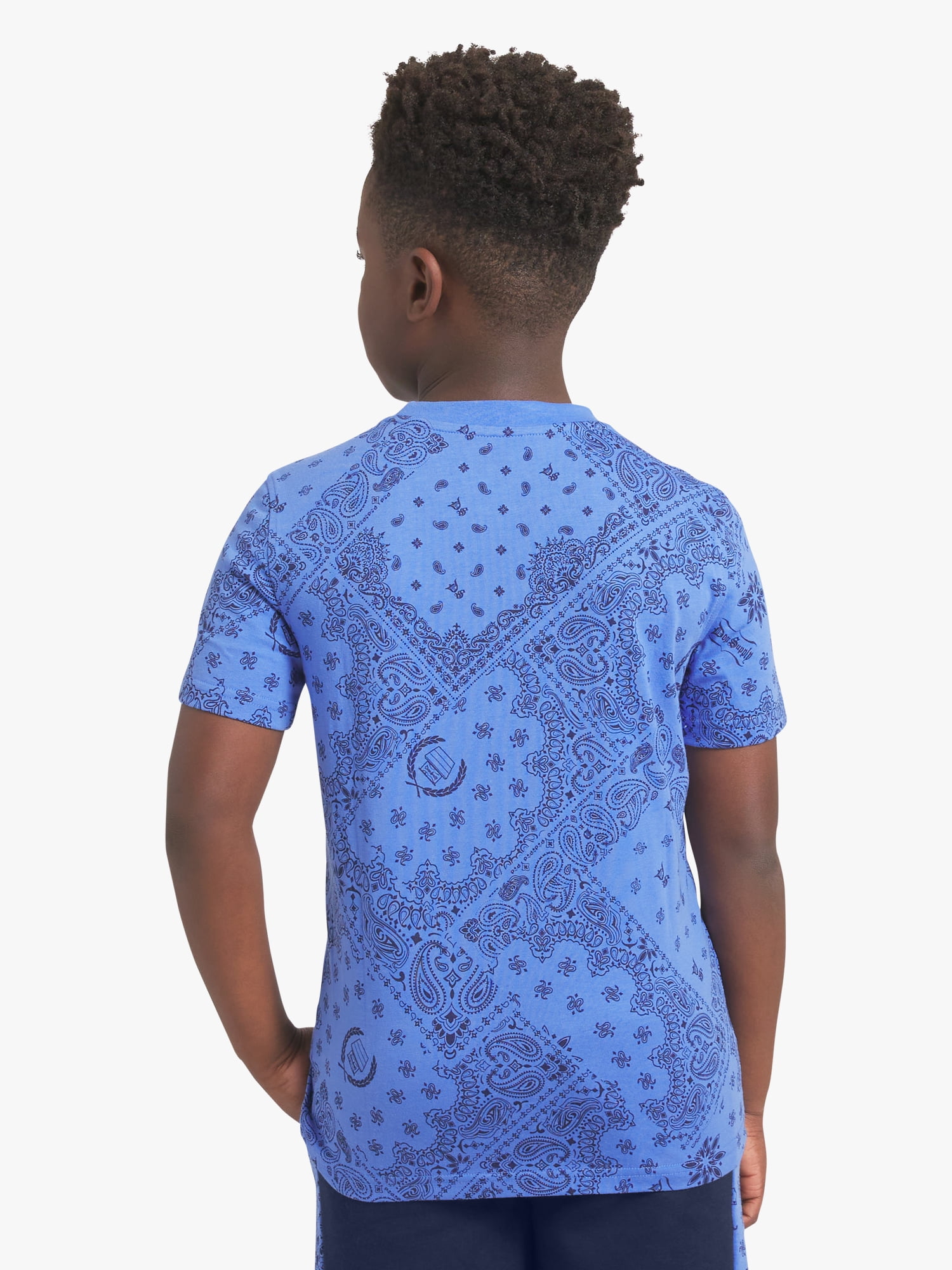 Dogg Supply by Snoop Dogg Little Boys & Big Boys Bandana Print Short Sleeve Tee, Sizes 4-18