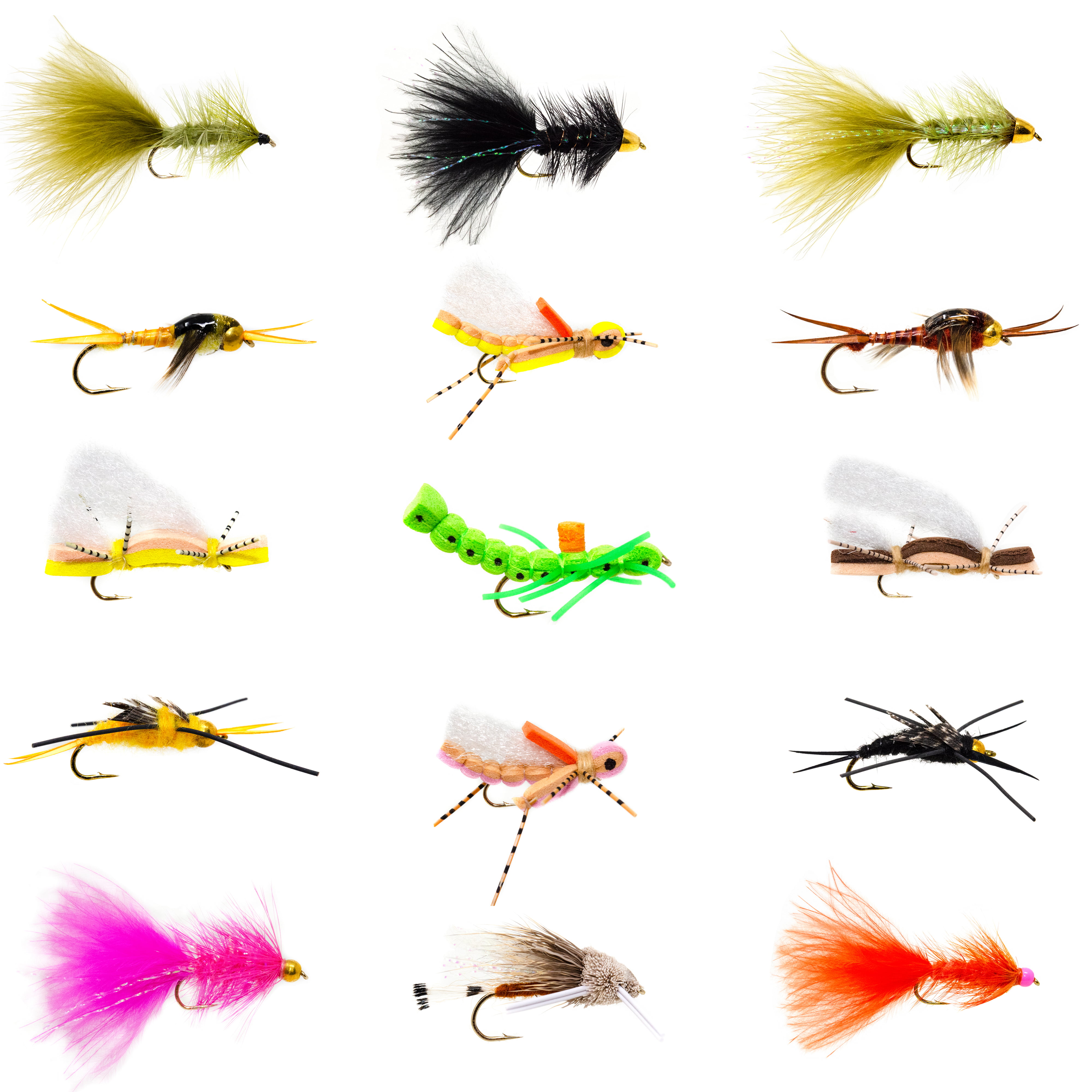  Ansnbo 36PCS Fly Fishing Flies Kit, Hand Tied Trout Bass Fly  Assortment with Fly Box, Dry Wet Nymph Flies Streamers Fly Fishing Gear  Gift : Sports & Outdoors