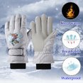 thumbnail image 5 of DHFJKG Kids Children Ski Gloves Winter Waterproof Insulated Warm Snow Gloves For Snowboarding Sledding Thermal Breathable Mitten, 5 of 5