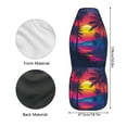 thumbnail image 6 of Jeiento Hawaii Sunset Car Seat Cover for Front Seat1 Piece Breathable Front Seat Cover Protection Elastic High Back Driver Seat Cover Interior Accessories Universal Fit Most Cars, 6 of 6