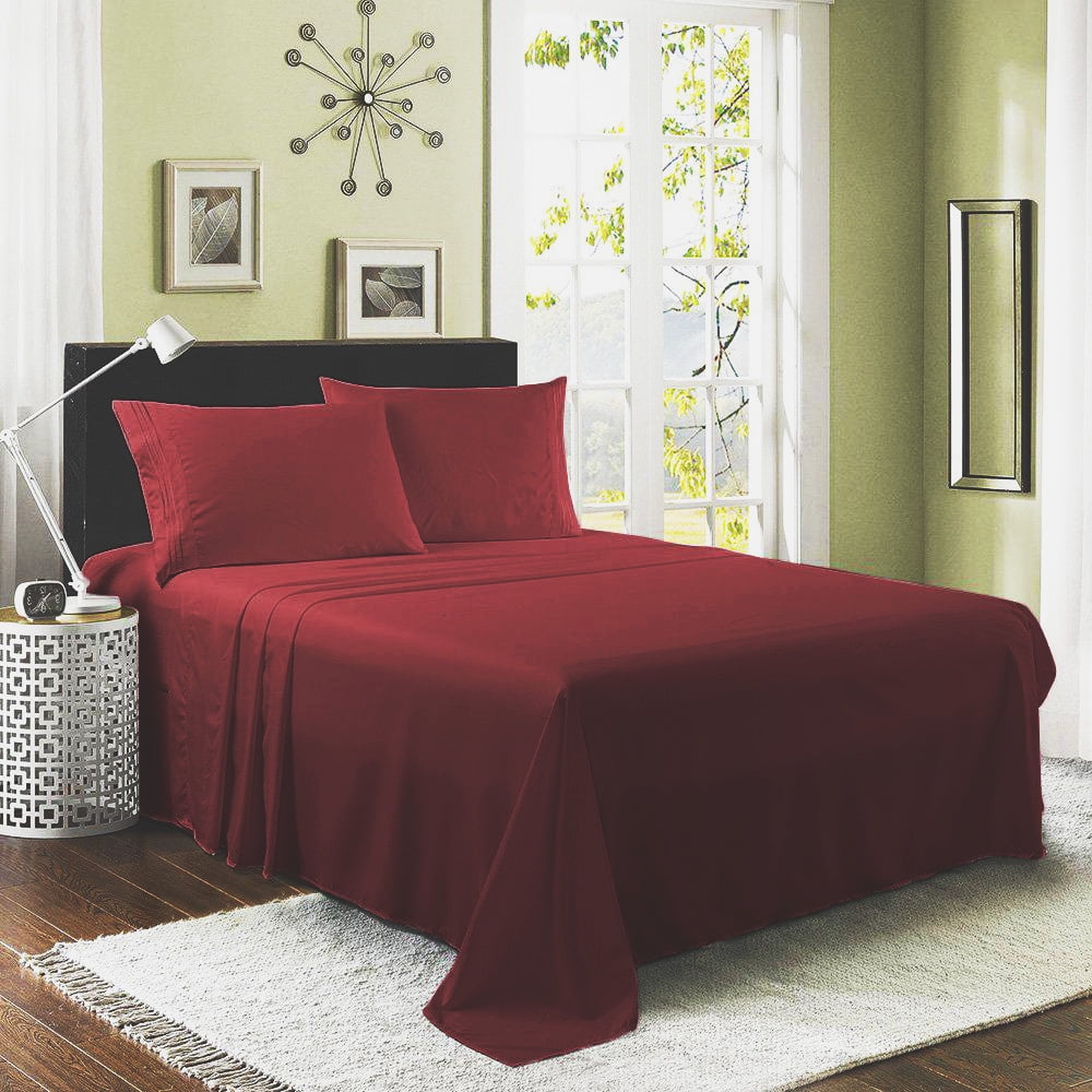 Comfylife Luxury 1800 Series Bamboo Derived Rayon Bed Sheet Set Deep