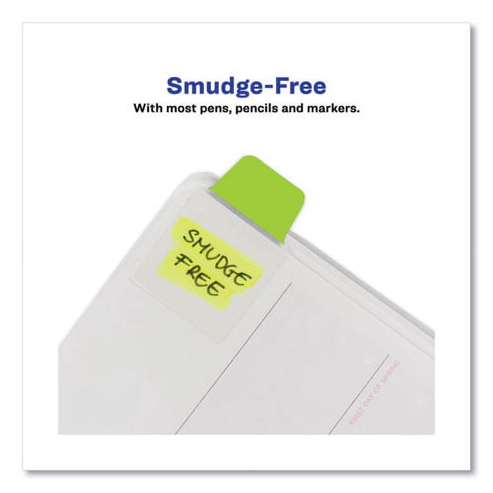 Ultra Tabs Repositionable Mini Tabs, 1/5-Cut Tabs, Assorted Neon, 1" Wide, 80/pack | Bundle of 2 Packs
