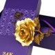thumbnail image 3 of Decoración de rosas chapadas en papel dorado, regalos románticos para el de San Valentín Yuyangstore Flor de rosa artificial dorada, 3 of 8