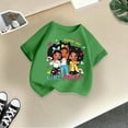thumbnail image 5 of MEZZALL T-Shirt Graphique Mignon pour Filles, Col Rond, Manches Courtes, T-Shirts d'Été Décontractés, Vert, 3-4 Ans, 5 of 5