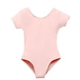 thumbnail image 3 of Girls' Team Basics Short Sleeve Leotard Baby Pink (size-6-8 ), 3 of 7