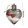 thumbnail image 3 of Christmas New Christmas Decoration LED Luminous Heart Christmas Tree Pendant Creatives Transparent Christmas Ball, 3 of 6
