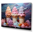 thumbnail image 2 of Designart "Cream Popart Food Ice wall art IV" Food & Beverage Wall Decor, 2 of 5