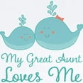 thumbnail image 2 of CafePress - My Great Aunt Loves Me Body Suit - Baby Light Bodysuit, Size Newborn - 24 Months, 2 of 4