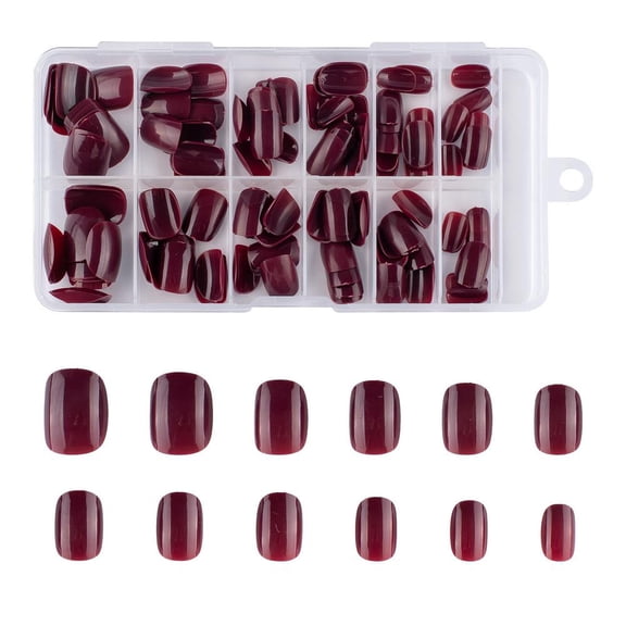 120PCS Pink Press on Nails,Short Square Fake Nails,Artificial Fingernails Kit with Suitable for Different Nail Types,Removable Wearable Nail for Women Home NailSalon