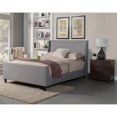 thumbnail image 2 of Bowery Hill Linen Upholstered Wood California King Bed in Gray, 2 of 7
