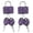 Purple, variant on Topboutique 1 Pc Mini Bling Padlocks with Keys, Shiny Diamond Luggage Locks, Metal Small Decorative Padlock for Suitcase Travel Backpack Jewelry Box Diary Locker Storage Gift Box Home Travel, Purple