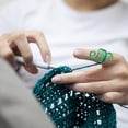 thumbnail image 5 of Raindrops 9pcs Crochet Ring Set Yarn Guide Tools Adjustable Design Open Finger Rings for Knitting Enthusiasts, 5 of 7