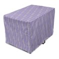 thumbnail image 1 of Abstract Dog Crate Cover, Love Design of Marine Tied Vertically Hanging in Shape of Hearts, Easy to Use Pet Kennel Cover Small Dogs Puppies Kittens, 7 Sizes, Lavender Grey Yellow, by Ambesonne, 1 of 6