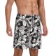 thumbnail image 2 of Balery Lilies Flowers Pantalones cortos de pijama de punto de algodón para hombre con cinturilla y bolsillos-3X-Large, 2 of 6