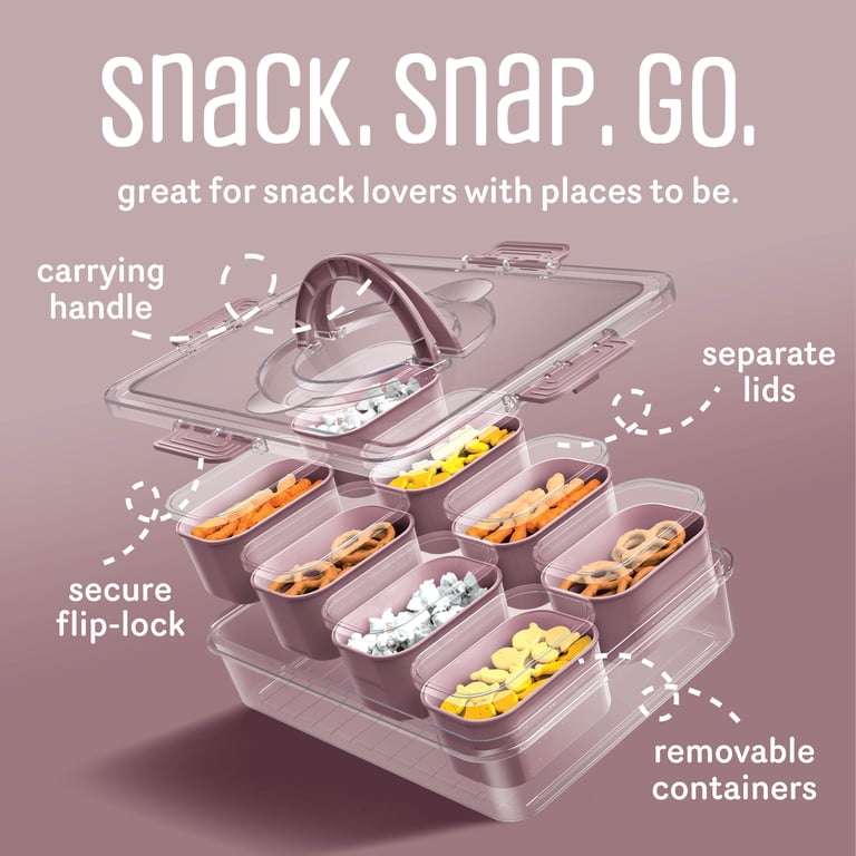 Cook With Color 8-Compartment Snackle Box, Charcuterie and Snack