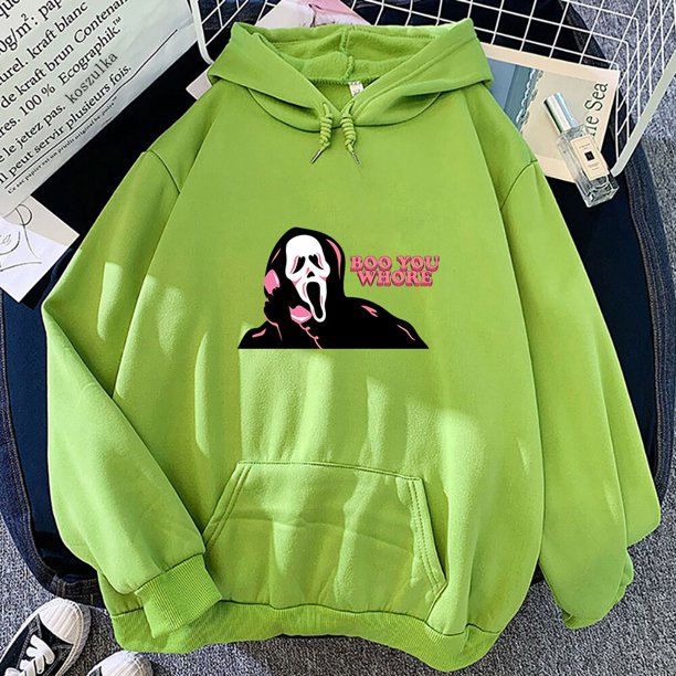 No You Hang Up First Sweatshirt para mujer, de la muerte de la cara Sudadera con capucha, Tops de Primavera/otoño, Sudadera con capucha de Halloween, Sudaderas Harajuku