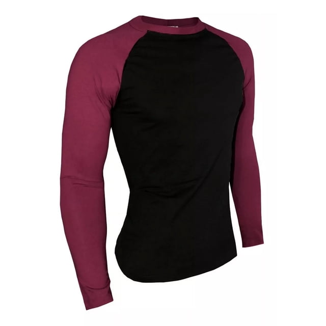 Playera Hombre Karhim A023 Ranglan Beisbolera Manga Larga