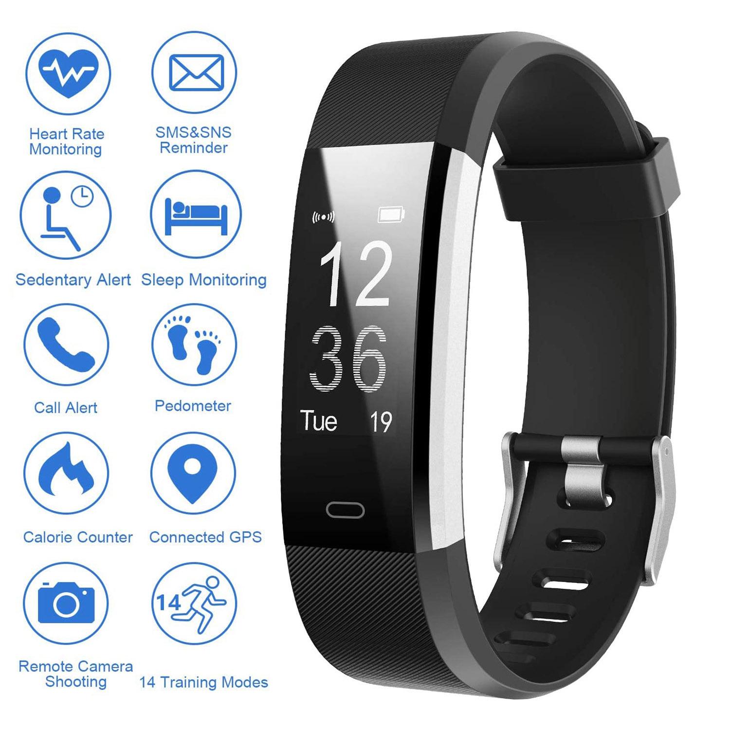 Fitness Tracker with Blood Pressure Heart Rate Sleep Health Monitor for