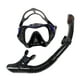 thumbnail image 1 of Máscara de buceo, gafas de natación, paquetes de snorkel antivaho Azul negro, 1 of 7