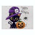 thumbnail image 2 of Halloween Purple Series Cotton and Linen Placemats New Rectangular Western Place, 2 of 9