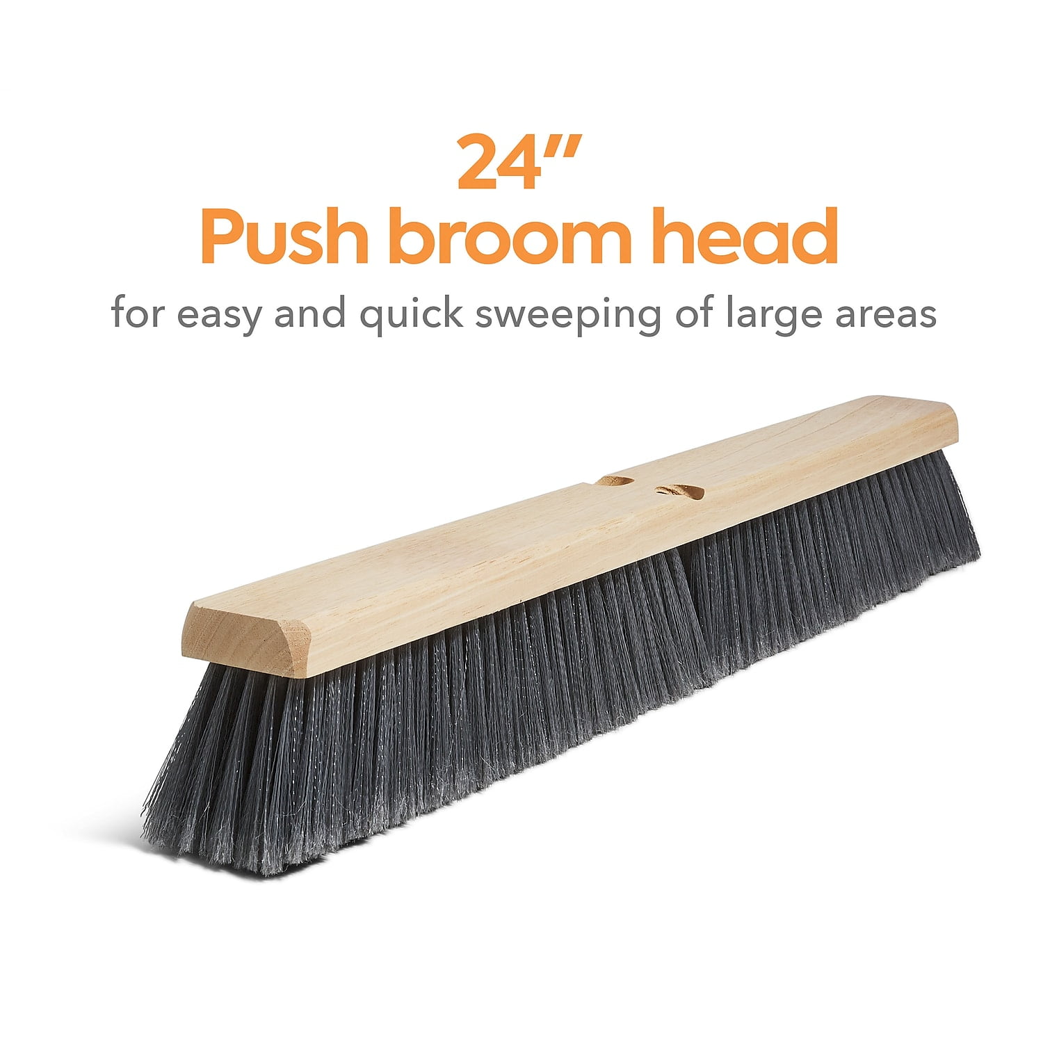 300mm Industrial Sweeping Brush Quality PVC Medium Bassine Broom Head 12" 