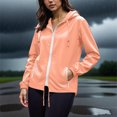 thumbnail image 5 of Enjoytime Womens Rain Jacket with Hood Waterproof Long Sleeve Raincoat Lightweight Casual Outdoor Windbreaker Plus Size Clothes Camouflage XXXXXL, 5 of 6