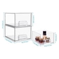thumbnail image 4 of TopLLC Stackable Cosmetic Organizer Drawers Solid Acrylic Clear Makeup Organizer Box Vanity Container Drawer For Skin Care Bathroom Countertop storage boxes, 4 of 9