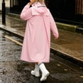 thumbnail image 5 of ATOGUTA Rain Jacket Kids Lightweight Raincoat Waterproof with Hood Protective Poncho Jacket Pockets Pink, 5 of 8