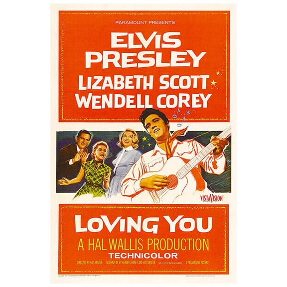 Loving You - Elvis Presley - 1957 - Movie Poster - US Version (8x12Inches(US/CANOnly))