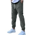 thumbnail image 4 of FDGIU Men's Sweatpants Drawstring Joggers‌ - Casual Workout Athletic Pants with Pockets, 4 of 7