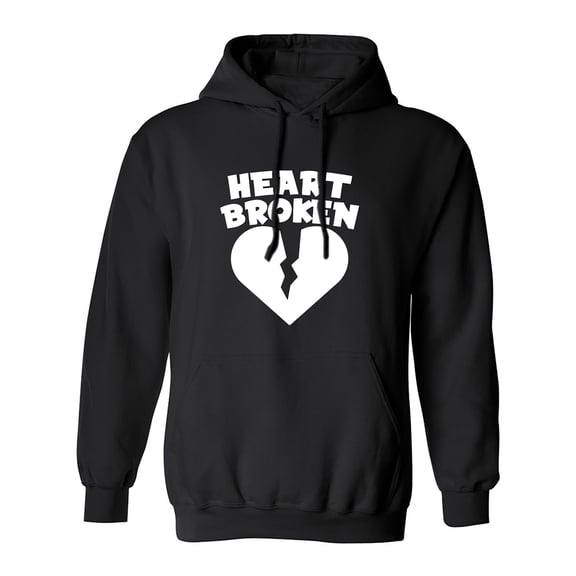 Heart Broken Adult Hooded Sweatshirt