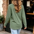 thumbnail image 5 of ZGRBOU Mock Turtleneck Tops for Women Fall Winter Basic Long Sleeve Shirts Soft Stretchy Layering Tee Plus Size, 5 of 5
