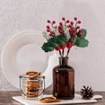 thumbnail image 1 of 5PCS Simulation Of Small Red Fruit Berry Christmas Decoration Artificial Flower Home Table Decoration, 1 of 6