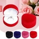 thumbnail image 1 of Caja para Anillos con Forma de Corazón y Tapa Abatible | Caja de Regalo para Joyas de Compromiso y Propuesta de Matrimonio para San Valentín | Estuche Forrado de Terciopelo (5,2 X 4,3 X 3,5 Cm), 1 of 6
