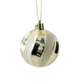 thumbnail image 6 of Twfbrm Christmas Tree Decorations Ornament Set-6ct White Gold Shatterproof Christmas Ball Ornaments, 6cm/2.4" Hanging Decor for Xmas Holiday Party, 6 of 6