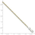thumbnail image 2 of Primal Silver Sterling Silver and Vermeil 1.85mm Diamond-cut Rope Chain, 2 of 4