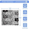 thumbnail image 5 of GZHJMY Grey Cat Washcloths 4 Pack, Highly Absorbent Soft Cotton Baby Washcloths Fingertip Towels, 12 x 12 Inch, 5 of 7