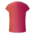 thumbnail image 4 of WEAIXIMIUNG Chemises à Manches Longues pour Femmes Paquet Haut d'Été pour Femmes Mode Décontracté Imprimé Ample Manches Courtes Roulées, 4 of 5