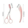 thumbnail image 3 of Tijeras para recortar cejas con peine para cejas. Herramienta segura para dar forma a las cejas., 3 of 9