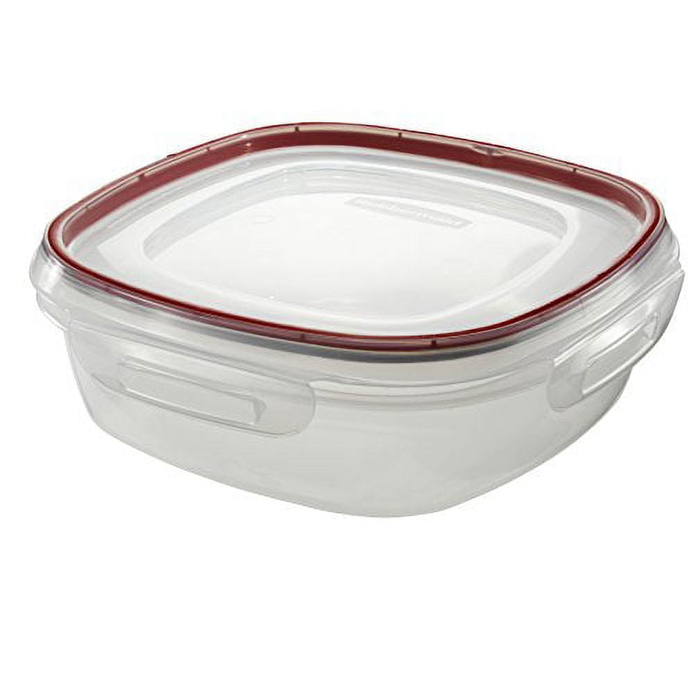 Rubbermaid Lock-its 9-Cup Square Food-Storage Container with Lid 