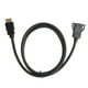 thumbnail image 1 of Cable de montaje empotrado para tablero macho universal a hembra 3 pies resistente al agua negro resistente a la abrasión cable de interfaz multimedia de alta definición, 1 of 8
