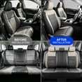 thumbnail image 6 of Fit for Mazda CX-30 2020-2026 Car Seat Covers,Full Set Faux Leather Seat Covers,Stretch Fit,Non-Slip,Scratch Resistant,Airbag Compatible,Gray,2 Row 5 Seats, 6 of 11