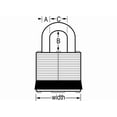 thumbnail image 6 of Master Lock 1-5/16" H x 1" W x 1-3/4" L Steel 4-Pin Cylinder Padlock 1 pk Keyed Alike, 6 of 13