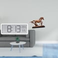 thumbnail image 2 of Digital Wall Clock Horse Figurine Resin Ornament Large Display for Living Room Office Home Decor, 2 of 8