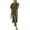 Army Green, variant on Men's Slit Round Neck Half Sleeve Tee Dress with Sheer Slit Detail and Stretchy Body for Easy Everyday Wear Casual